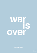 plakat: war is over - heavenly blue-Musiker-A1two3