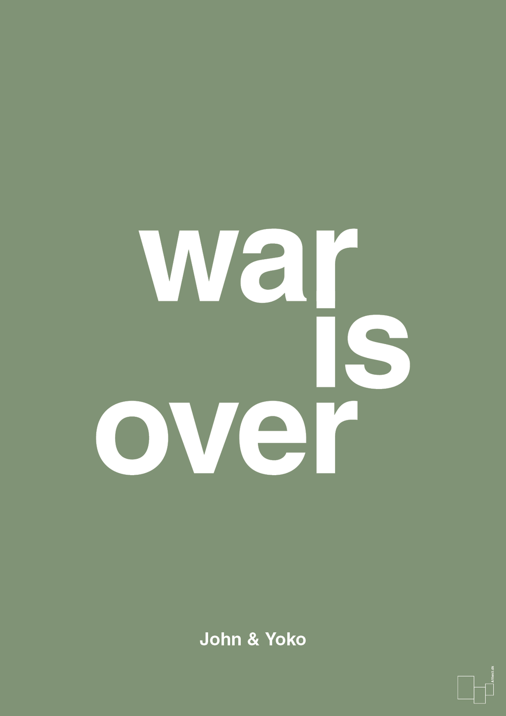 plakat: war is over - jade-Musiker-A1two3