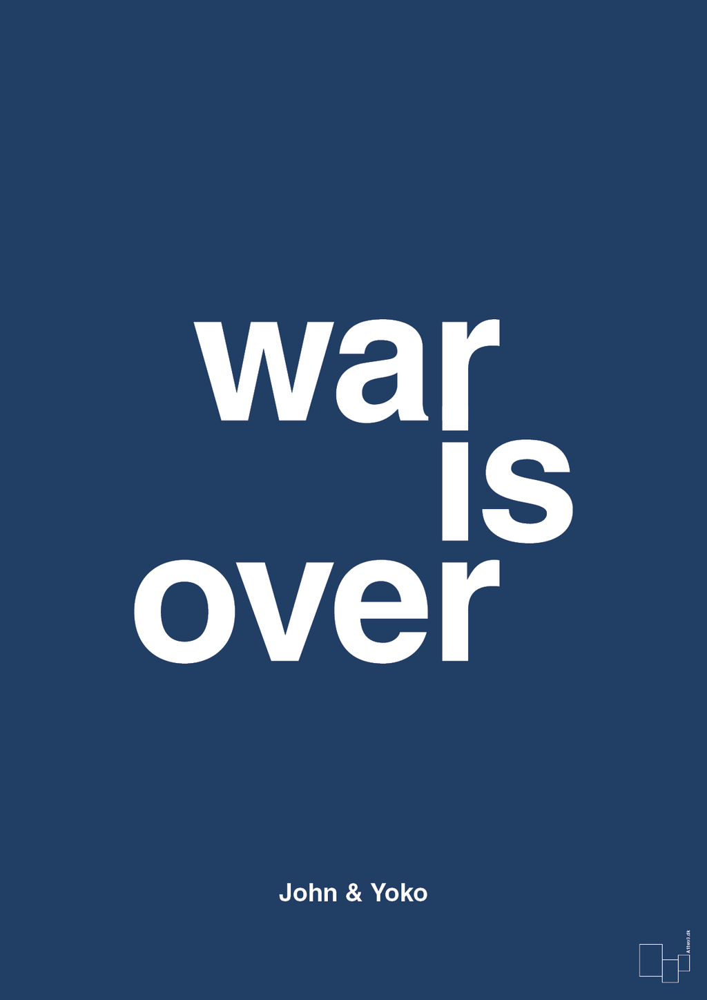 plakat: war is over - lapis blue-Musiker-A1two3