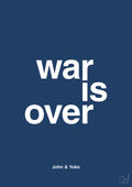 plakat: war is over - lapis blue-Musiker-A1two3