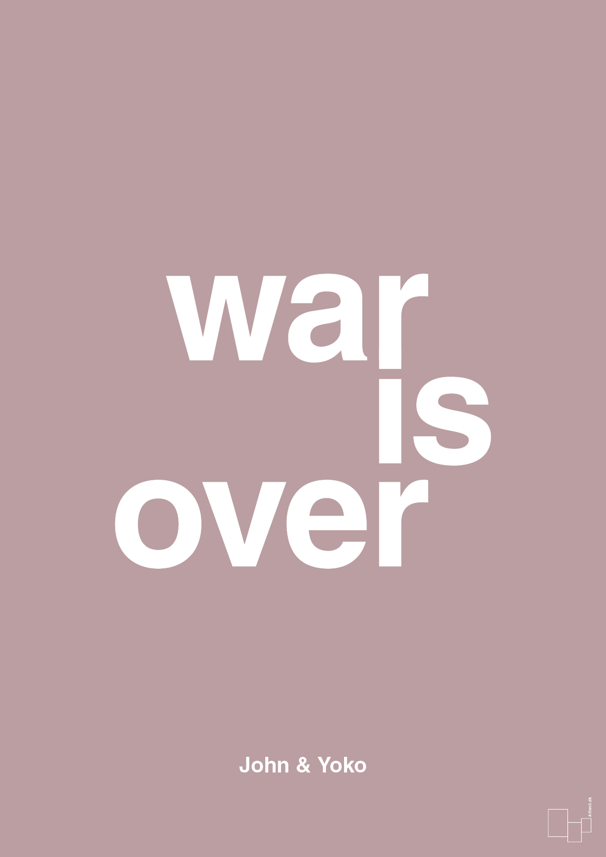 plakat: war is over - light rose-Musiker-A1two3