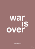 plakat: war is over - plum-Musiker-A1two3