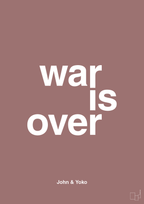 plakat: war is over - plum-Musiker-A1two3