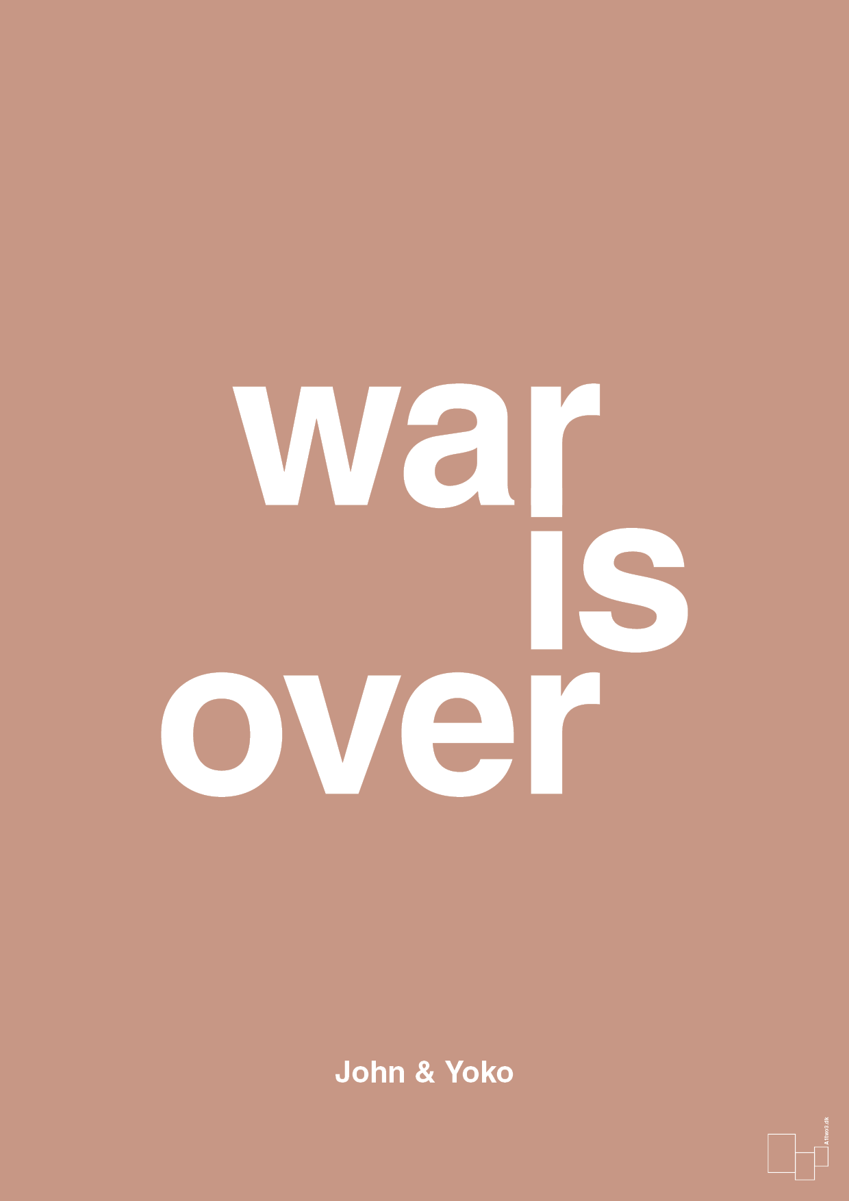 plakat: war is over - powder-Musiker-A1two3