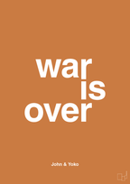plakat: war is over - rumba orange-Musiker-A1two3