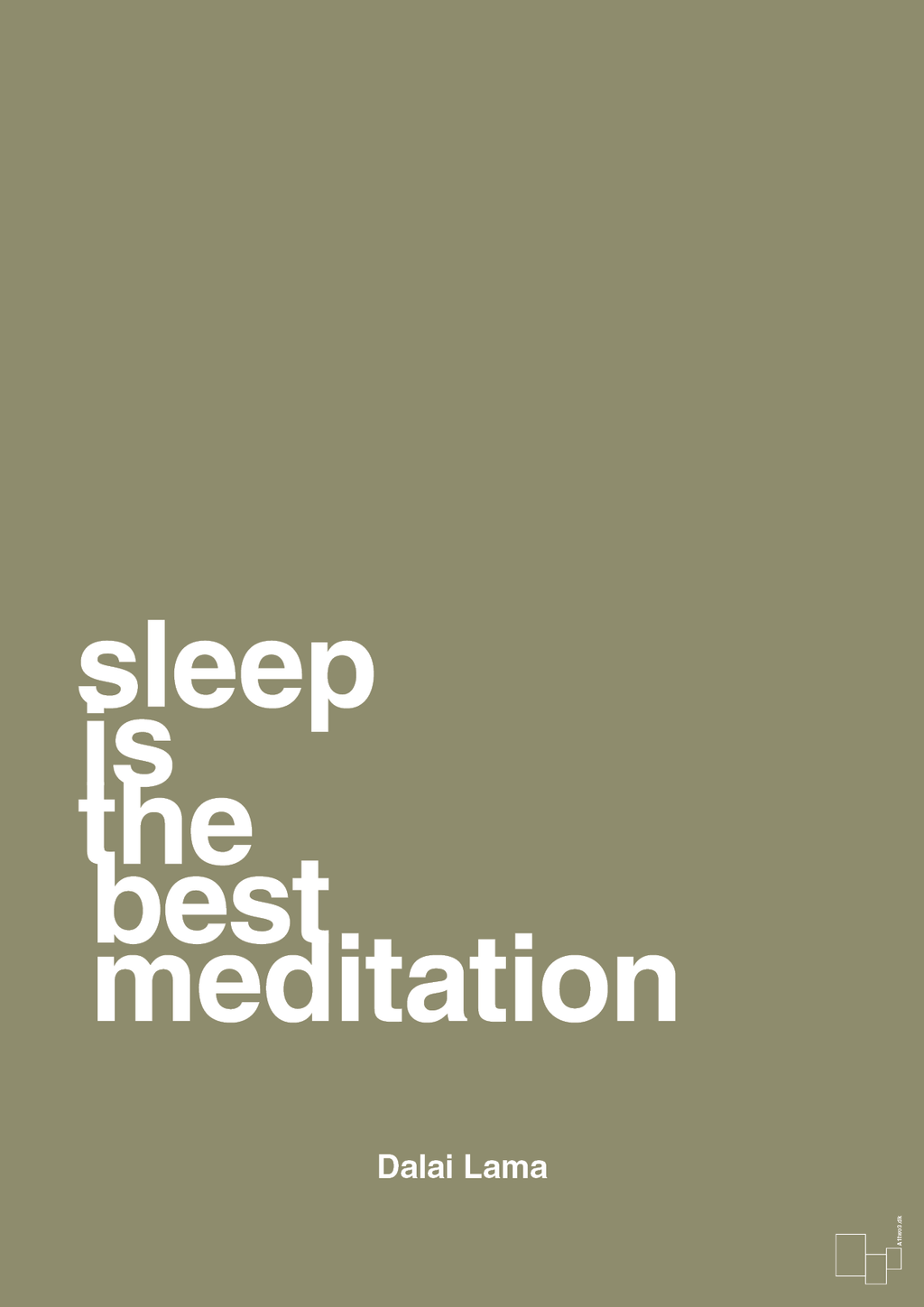 plakat: sleep is the best meditation - misty forrest-Religion-A1two3