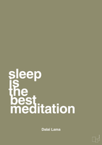 plakat: sleep is the best meditation - misty forrest-Religion-A1two3