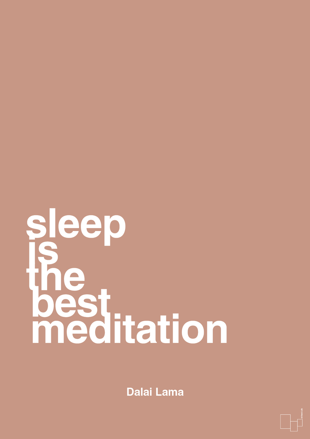plakat: sleep is the best meditation - powder-Religion-A1two3