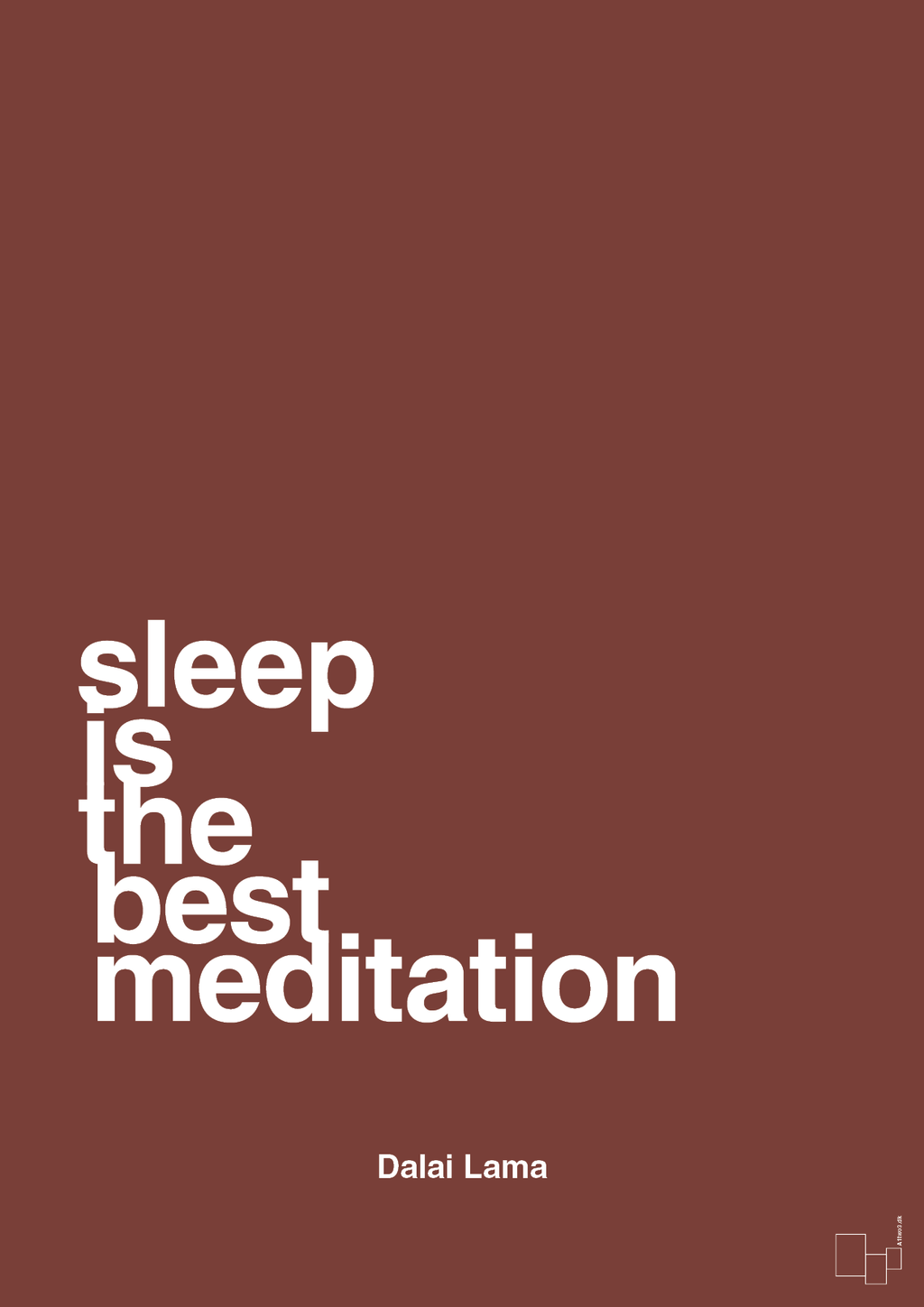 plakat: sleep is the best meditation - red pepper-Religion-A1two3