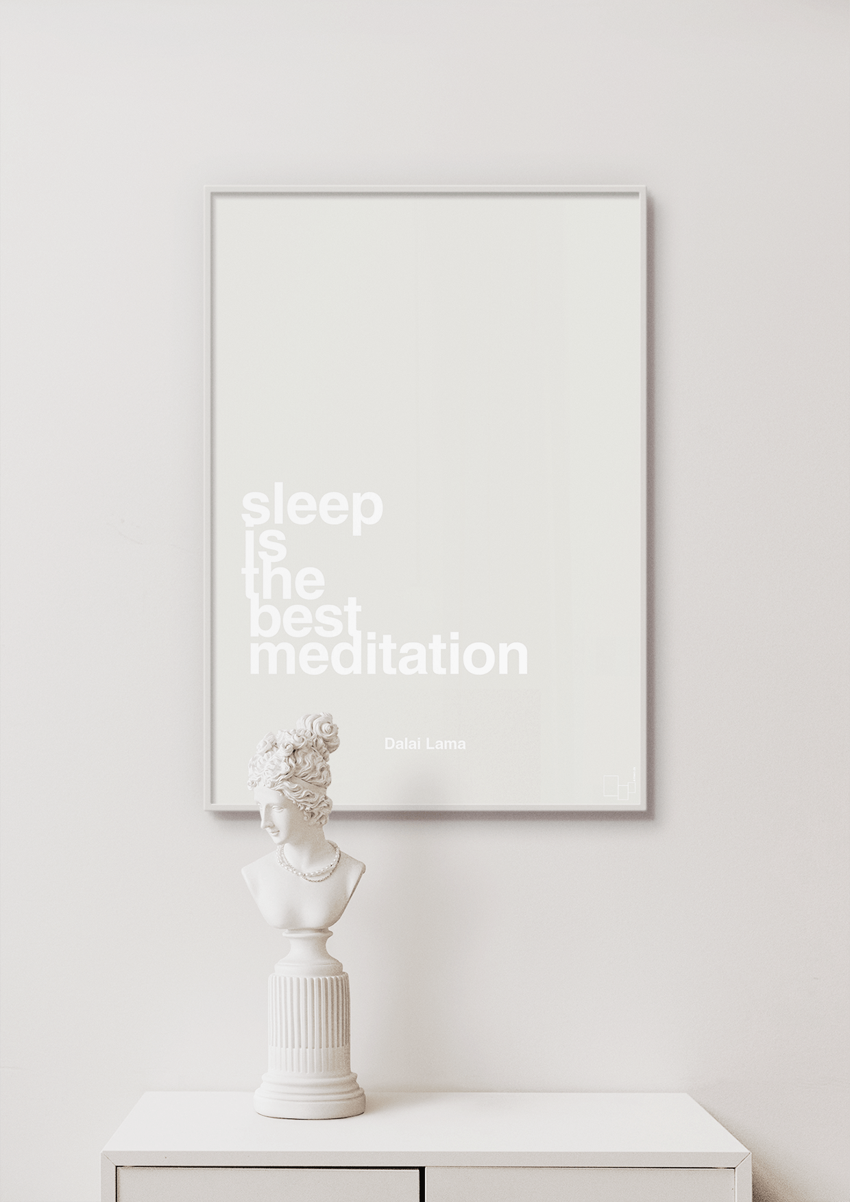 plakat: sleep is the best meditation - light drizzle-Religion-A1two3