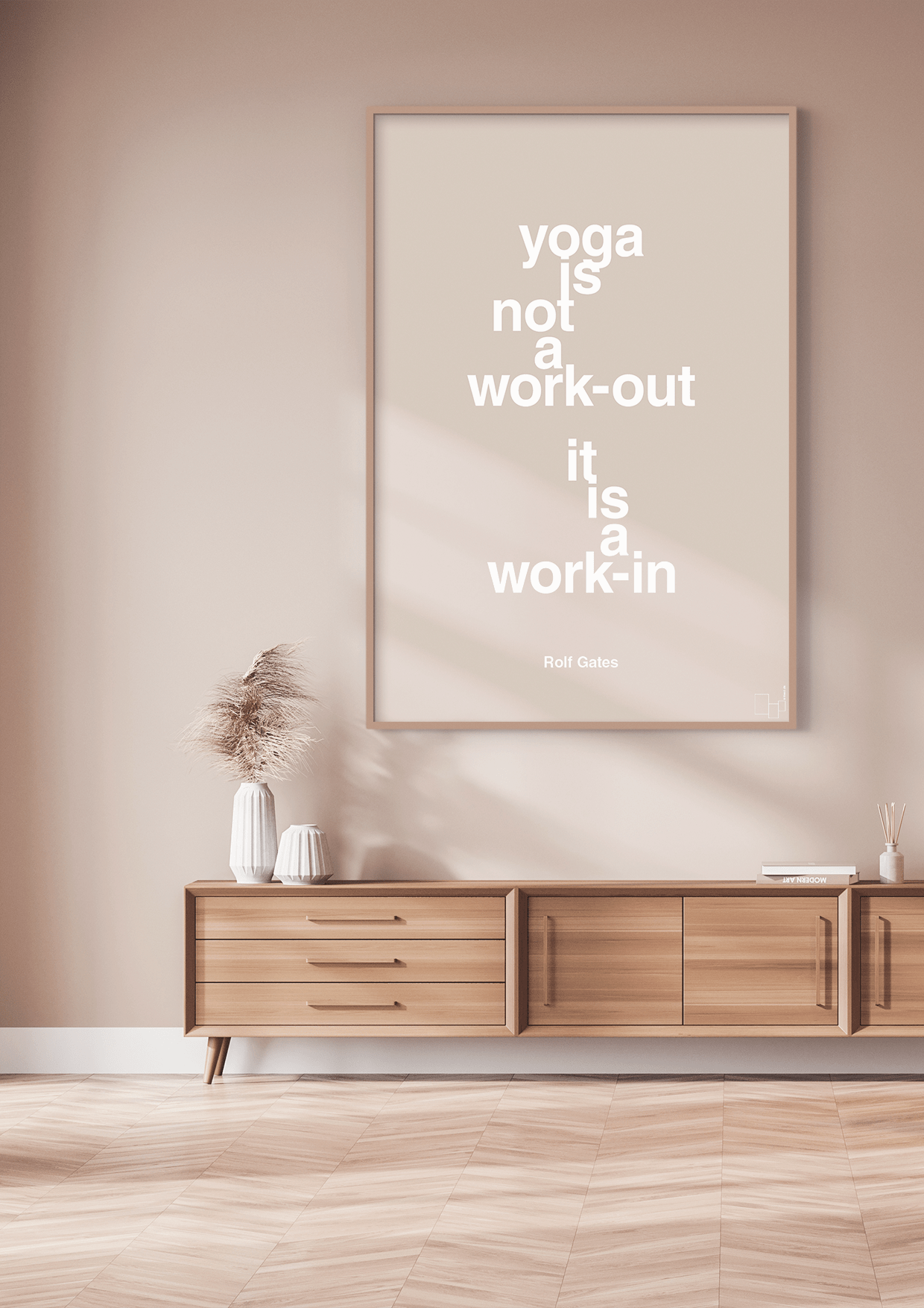plakat: yoga is not a work-out - lapis blue-Forfatter-A1two3