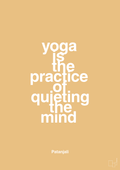 plakat: yoga is the practice of quieting the mind - charismatic-Forfatter-A1two3