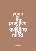 plakat: yoga is the practice of quieting the mind - cider spice-Forfatter-A1two3