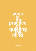plakat: yoga is the practice of quieting the mind - honeycomb-Forfatter-A1two3
