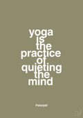 plakat: yoga is the practice of quieting the mind - misty forrest-Forfatter-A1two3