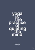 Yoga is the practice of quieting the mind - petrol-Forfatter-A1two3