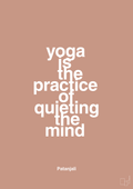 plakat: yoga is the practice of quieting the mind - powder-Forfatter-A1two3