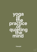 plakat: yoga is the practice of quieting the mind - secret meadow-Forfatter-A1two3