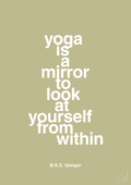 plakat: yoga is a mirror - back to nature-Forfatter-A1two3