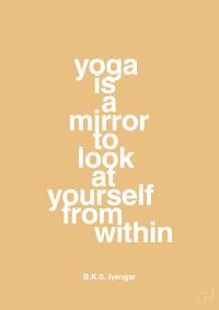 plakat: yoga is a mirror