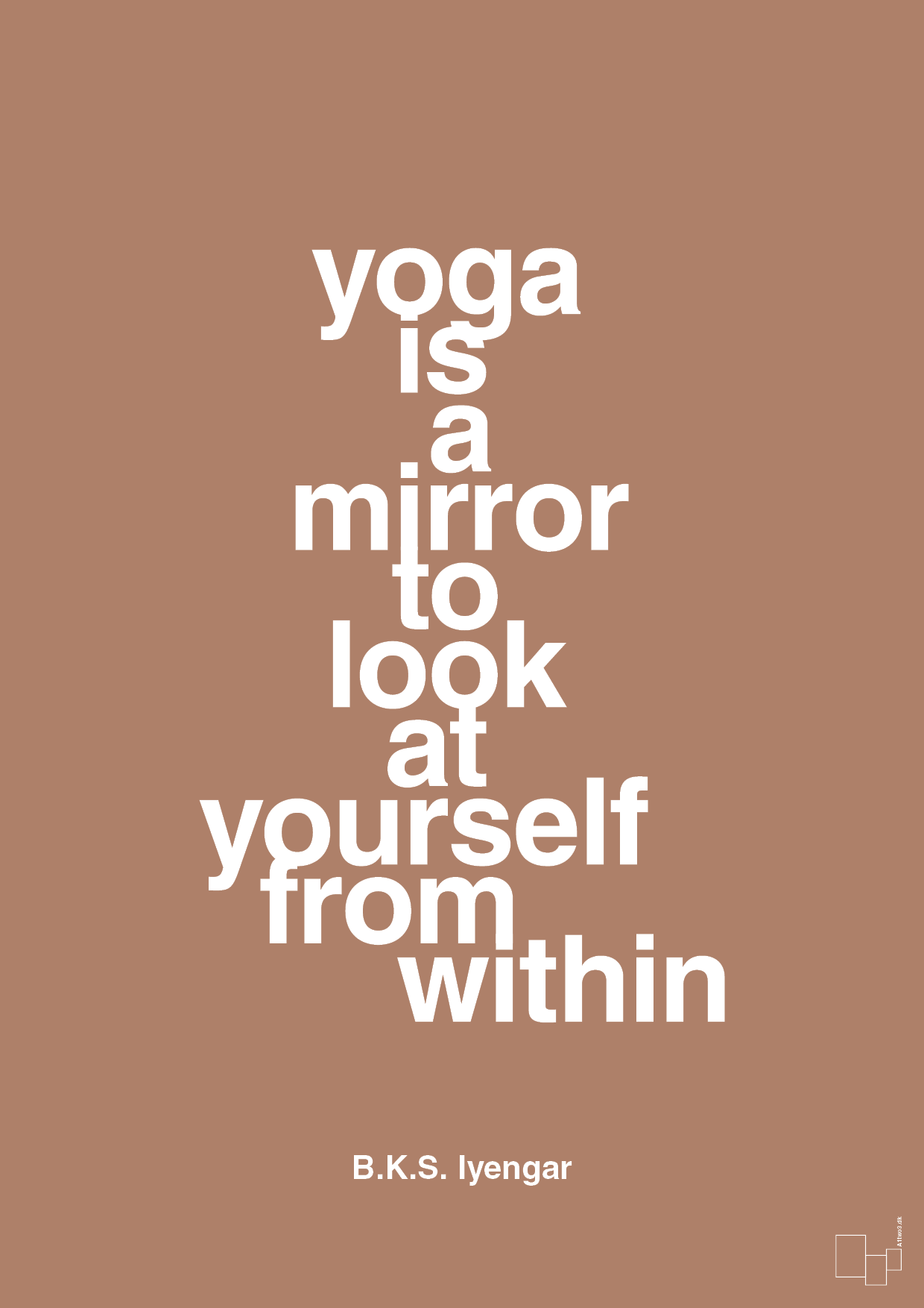 plakat: yoga is a mirror - cider spice-Forfatter-A1two3