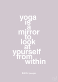 plakat: yoga is a mirror - dusty lilac-Forfatter-A1two3