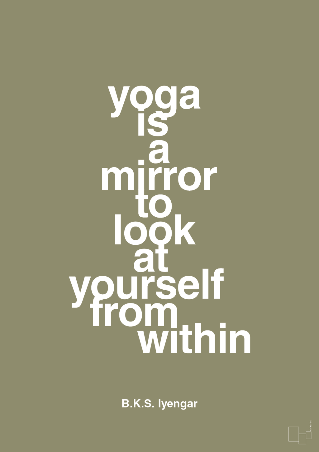 plakat: yoga is a mirror - misty forrest-Forfatter-A1two3