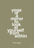 plakat: yoga is a mirror - misty forrest-Forfatter-A1two3