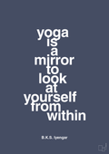 Yoga is a mirror - petrol-Forfatter-A1two3