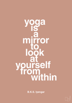 plakat: yoga is a mirror - powder-Forfatter-A1two3