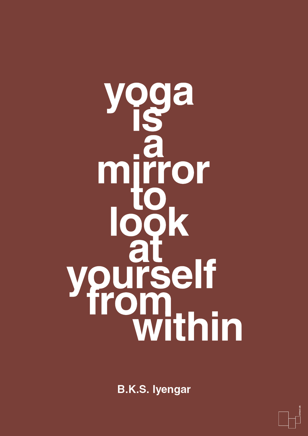 plakat: yoga is a mirror - red pepper-Forfatter-A1two3