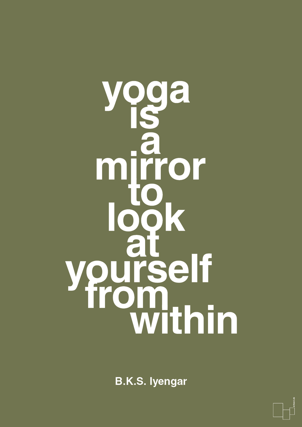 plakat: yoga is a mirror - secret meadow-Forfatter-A1two3