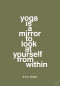 plakat: yoga is a mirror - secret meadow-Forfatter-A1two3