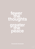 plakat: fewer the thoughts greater the peace - broken beige-Religion-A1two3