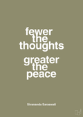 plakat: fewer the thoughts greater the peace - misty forrest-Religion-A1two3