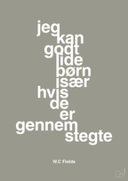 plakat: jeg kan godt lide børn især hvis de er gennemstegte - battleship gray-Skuespiller-A1two3