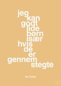 plakat: jeg kan godt lide børn især hvis de er gennemstegte - charismatic-Skuespiller-A1two3