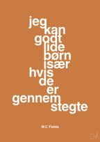 plakat: jeg kan godt lide børn især hvis de er gennemstegte - rumba orange-Skuespiller-A1two3