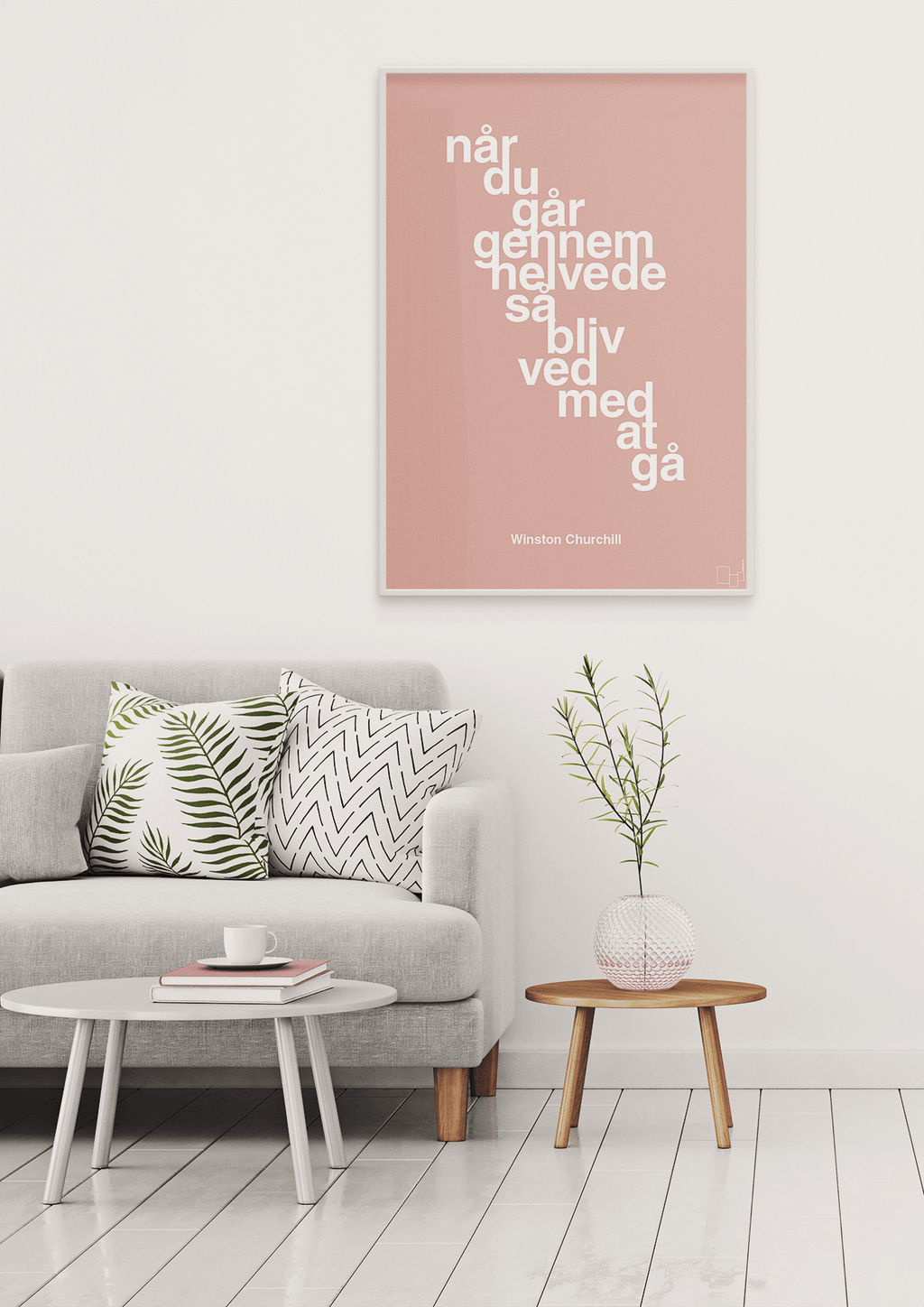 plakat: når du går gennem helvede så bliv ved med at gå - bubble shell-Politikker-A1two3