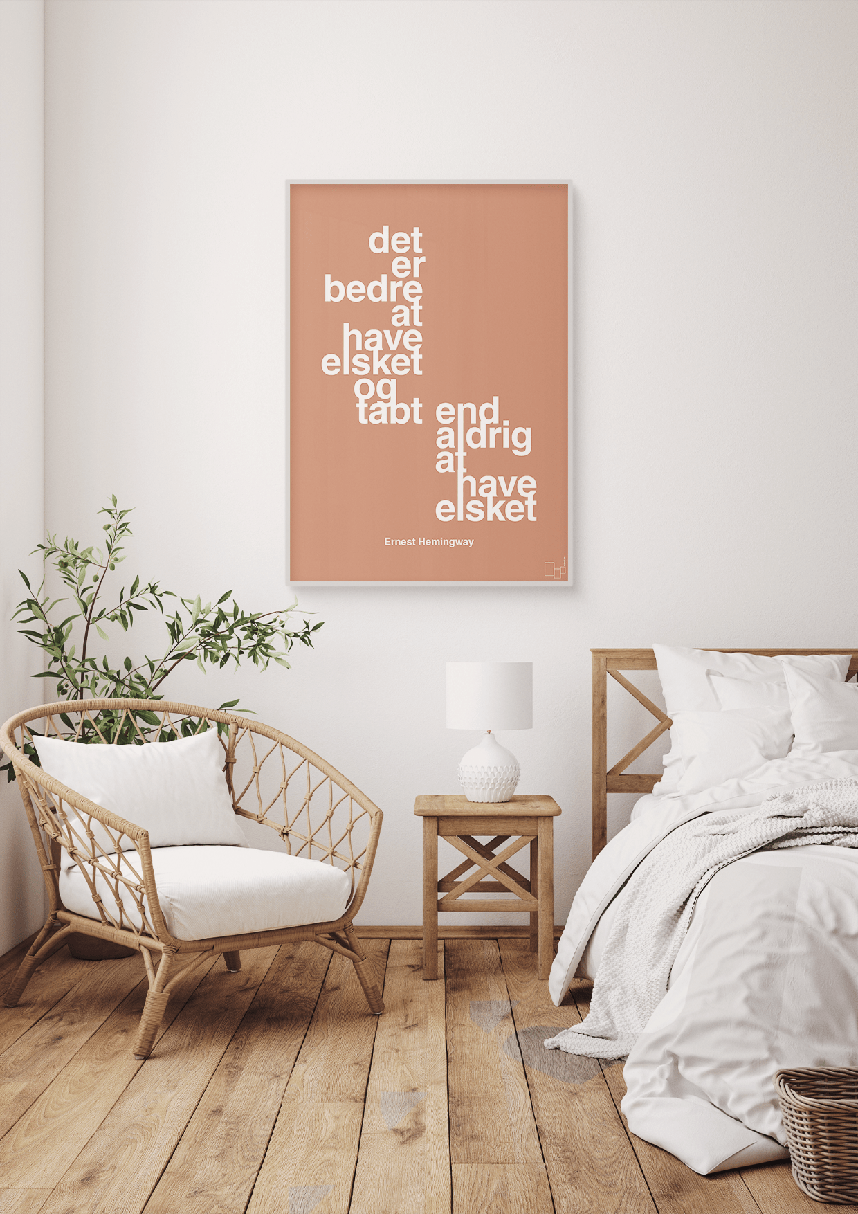 plakat: det er bedre at have elsket og tabt end aldrig at have elsket - rumba orange-Forfatter-A1two3