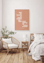 plakat: det er bedre at have elsket og tabt end aldrig at have elsket - light drizzle-Forfatter-A1two3