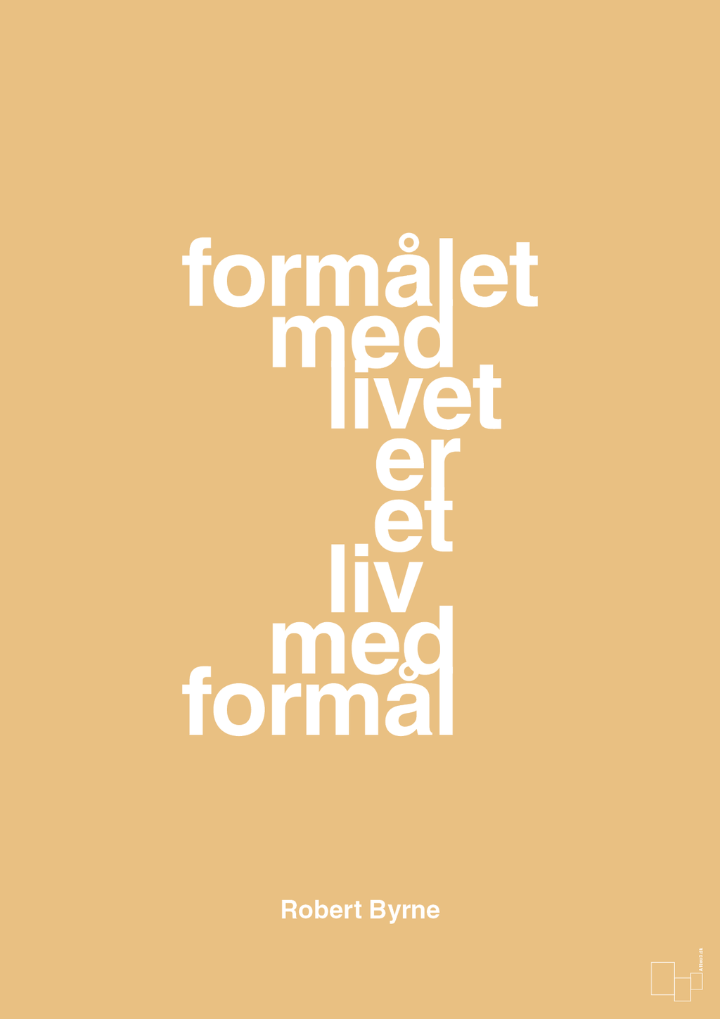 plakat: formålet med livet er et liv med formål - charismatic-Skakspiller-A1two3