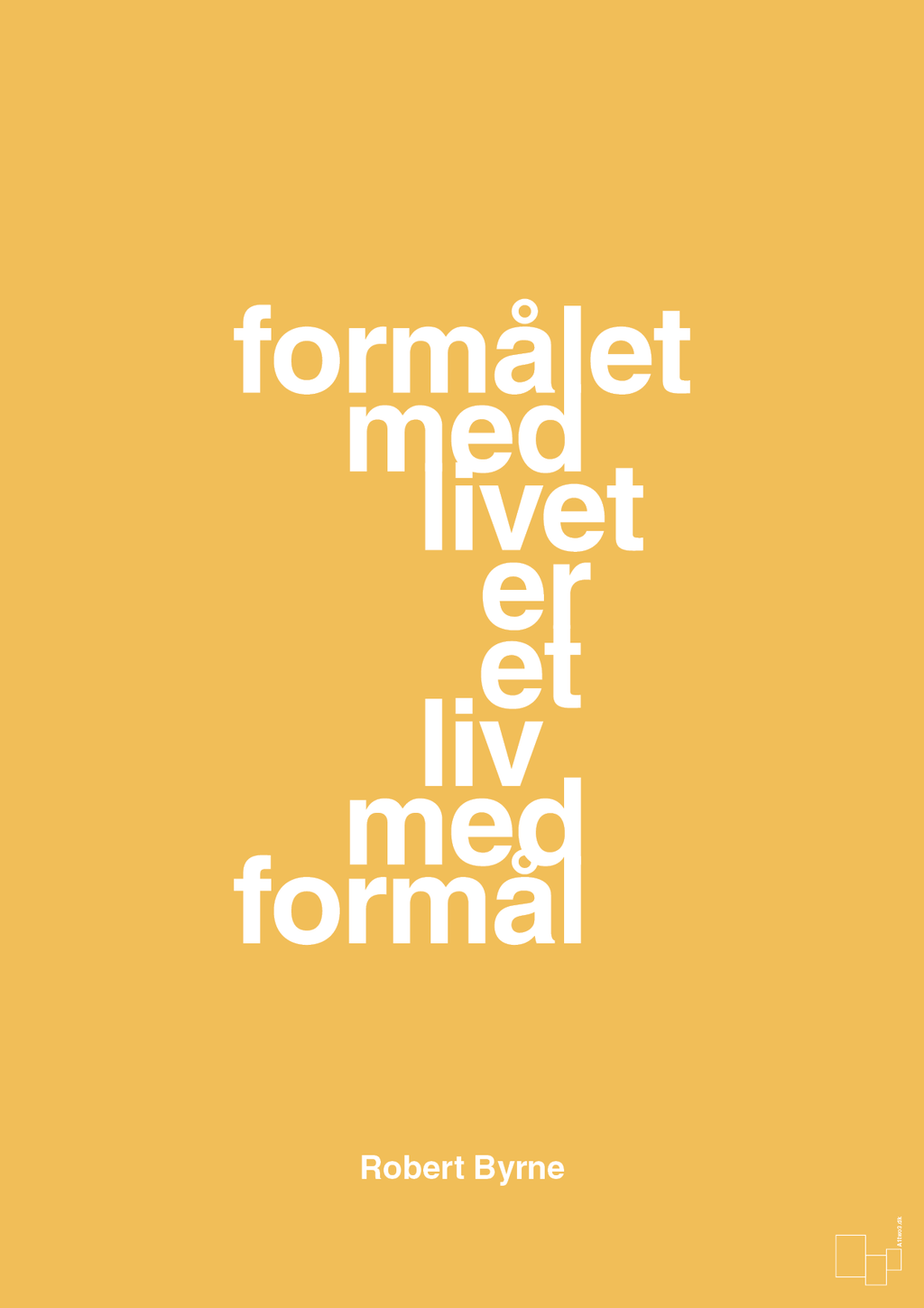 plakat: formålet med livet er et liv med formål - honeycomb-Skakspiller-A1two3