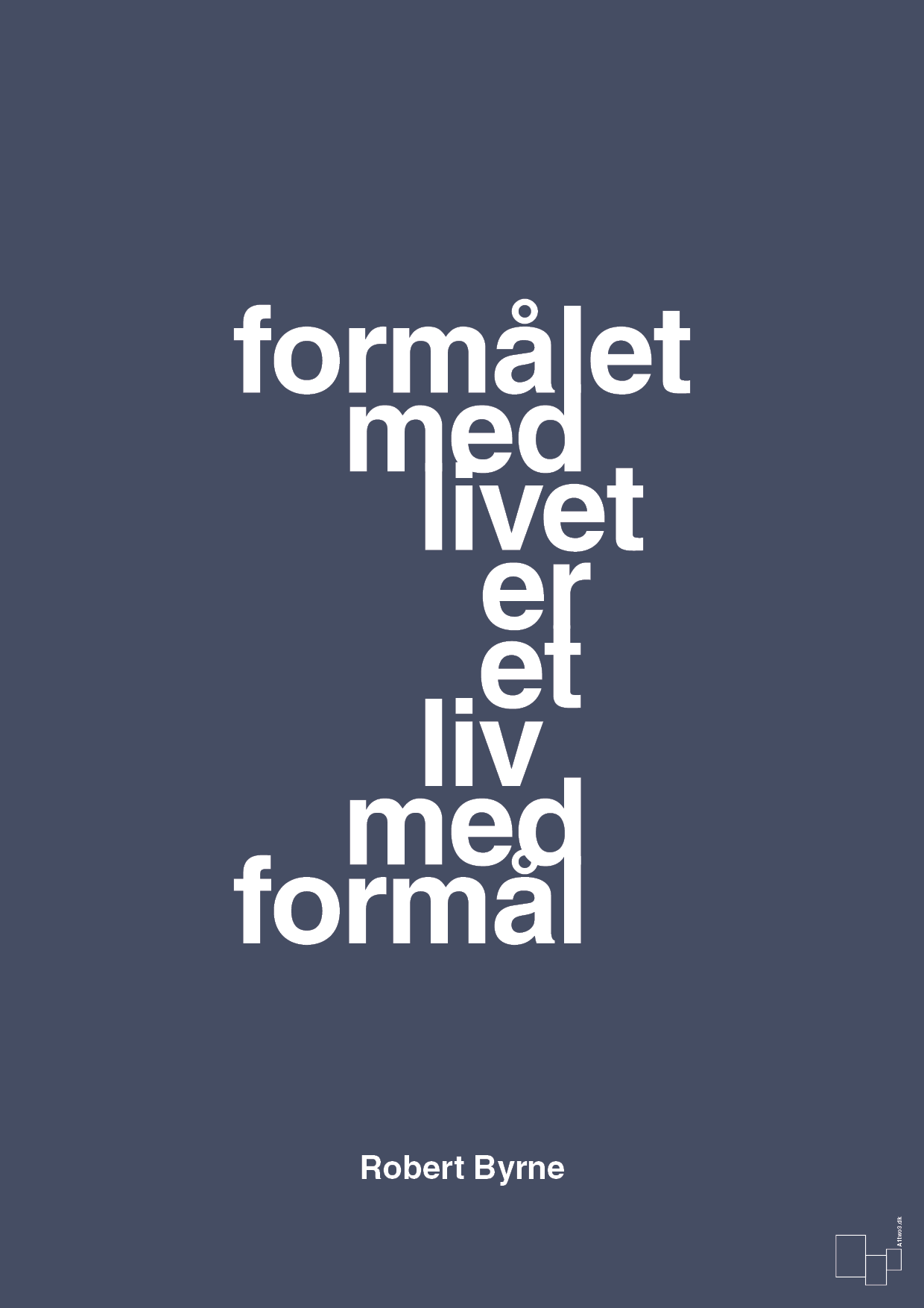 Formålet med livet er et liv med formål - petrol-Skakspiller-A1two3