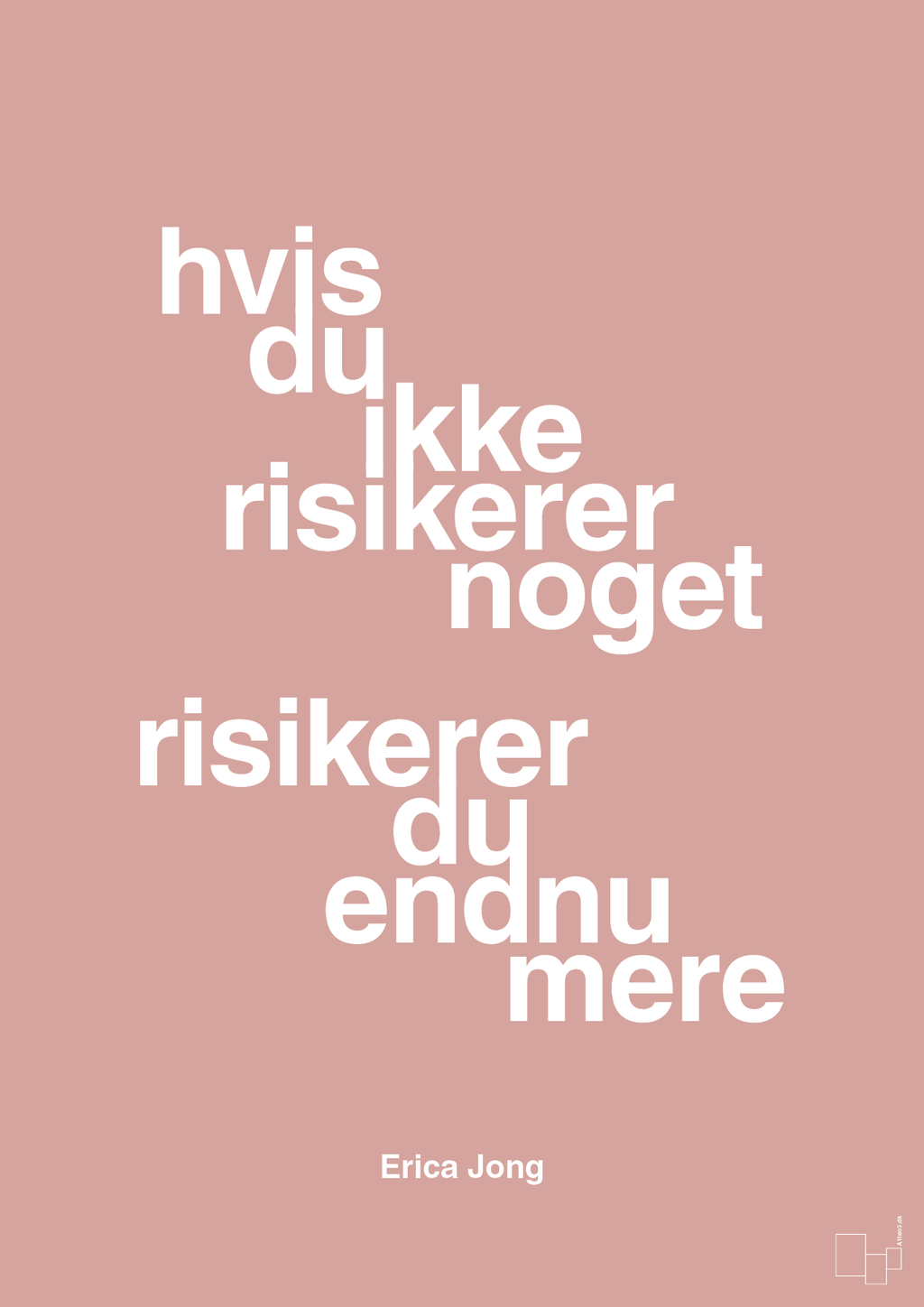 plakat: hvis du ikke risikerer noget risikerer du endnu mere - bubble shell-Forfatter-A1two3