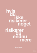 plakat: hvis du ikke risikerer noget risikerer du endnu mere - bubble shell-Forfatter-A1two3