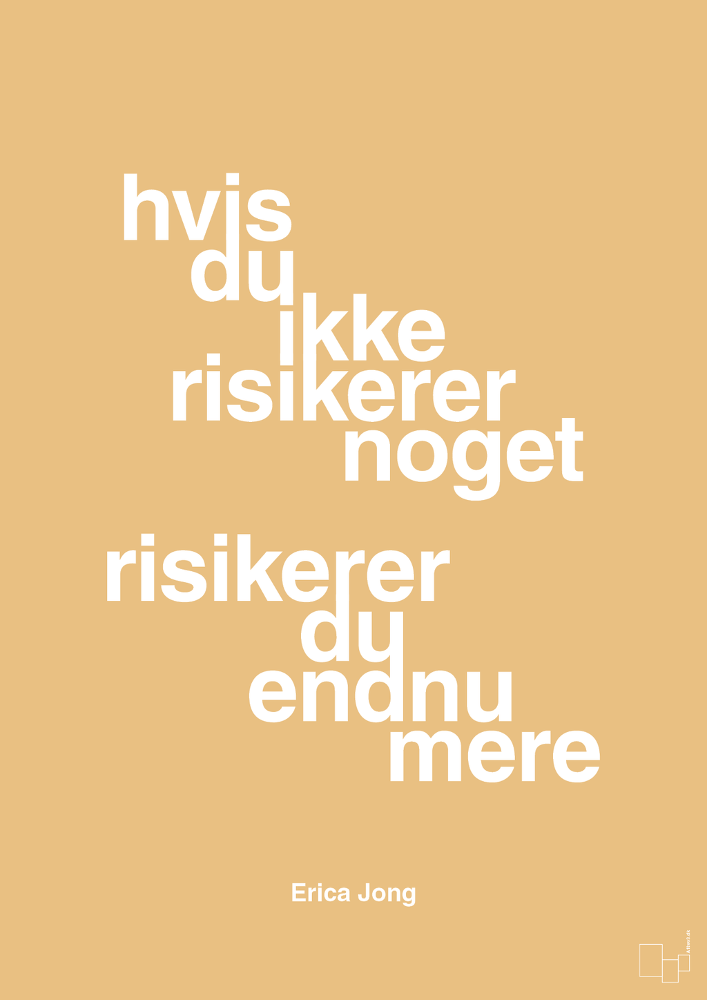 plakat: hvis du ikke risikerer noget risikerer du endnu mere - charismatic-Forfatter-A1two3
