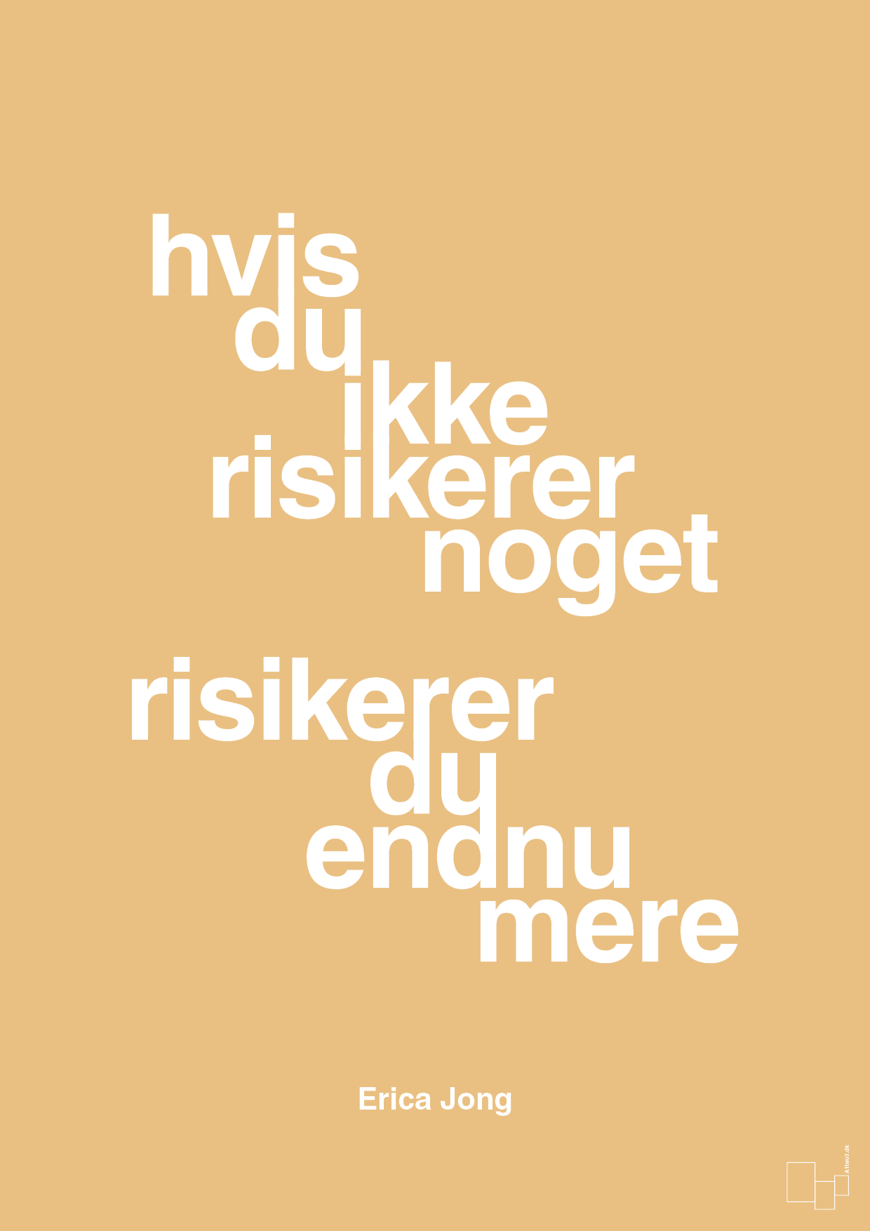 plakat: hvis du ikke risikerer noget risikerer du endnu mere - charismatic-Forfatter-A1two3
