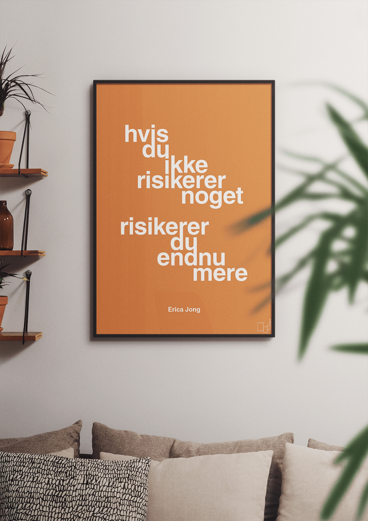 plakat: hvis du ikke risikerer noget risikerer du endnu mere - painters white-Forfatter-A1two3