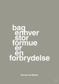 plakat: bag enhver stor formue er en forbrydelse - battleship gray-Forfatter-A1two3